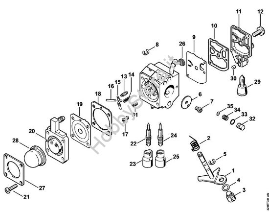 Carburatore C1Q-S74 BT 45 BT 45-Z brand Stihl